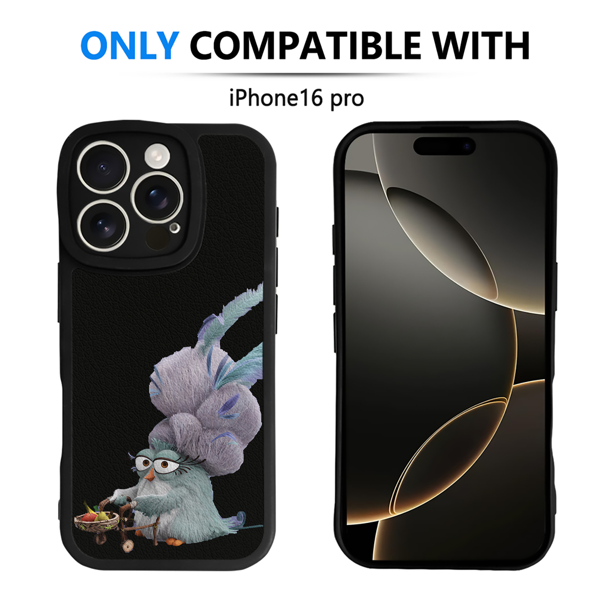 （画像用） Angry Birds アングリーバード 【iPhone 16シリーズ対応】シリコンスマホケース（レザー調） 材質：シリコン